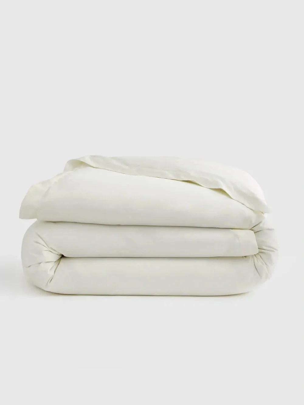 NWT Quince 700 TC Giza Cotton Sateen King Duvet Cover in Ivory